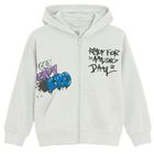 Cool Club, Bluza chłopięca z kapturem, rozpinana, szara