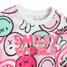 Cool Club, Bluza dziewczęca, biała, SmileyWorld