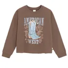 Cool Club, Bluza dziewczęca, cienka, brązowa