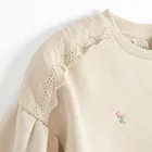 Cool Club, Bluza dziewczęca, ocieplana, beżowa