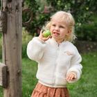 Cool Club, Bluza dziewczęca, rozpinana, ecru