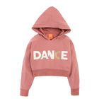 Cool Club, Bluza dziewczęca z kapturem, różowa, krótka, Dance