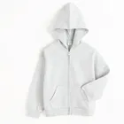 Cool Club, Bluza dziewczęca z kapturem, rozpinana, ocieplana, szara melanż