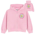 Cool Club, Bluza dziewczęca z kapturem, rozpinana, różowa, SmileyWorld