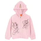 Cool Club, Bluza dziewczęca z kapturem, rozpinana, welurowa, różowa, Psi Patrol