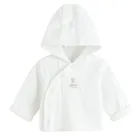 Cool Club, Bluza niemowlęca z kapturem, bawełna organiczna, biała
