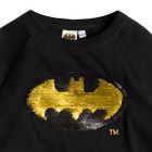 Cool Club, Bluzka chłopięca, czarna, Batman, cekinowa aplikacja