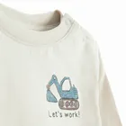 Cool Club, Bluzka chłopięca z długim rękawem, beżowa