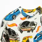 Cool Club, Bluzka chłopięca z długim rękawem, biała, Hot Wheels