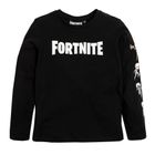 Cool Club, Bluzka chłopięca z długim rękawem, czarna, Fortnite