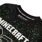 Cool Club, Bluzka chłopięca z długim rękawem, czarna, Minecraft