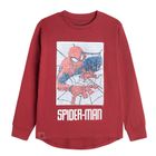 Cool Club, Bluzka chłopięca z długim rękawem, czerwona, Spider-Man