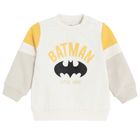Cool Club, Bluzka chłopięca z długim rękawem, ecru, Batman