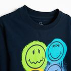 Cool Club, Bluzka chłopięca z długim rękawem, granatowa, SmileyWorld