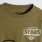 Cool Club, Bluzka chłopięca z długim rękawem, khaki, Brawl Stars
