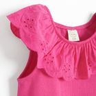 Cool Club, Bluzka dziewczęca bez rękawów, prążkowana, różowa