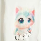 Cool Club, Bluzka dziewczęca z długim rękawem, biała