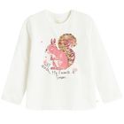 Cool Club, Bluzka dziewczęca z długim rękawem, biała