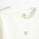 Cool Club, Bluzka dziewczęca z długim rękawem, prążkowana, biała