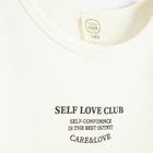 Cool Club, Bluzka dziewczęca z długim rękawem, prążkowana, biała