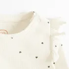 Cool Club, Bluzka dziewczęca z długim rękawem, prążkowana, biała