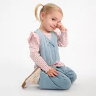 Cool Club, Bluzka dziewczęca z długim rękawem, prążkowana, biała