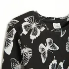 Cool Club, Bluzka dziewczęca z długim rękawem, prążkowana, czarna