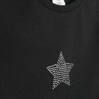 Cool Club, Bluzka dziewczęca z długim rękawem, prążkowana, czarna