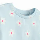 Cool Club, Bluzka dziewczęca z długim rękawem, prążkowana, niebieska