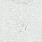 Cool Club, Bluzka dziewczęca z długim rękawem, prążkowana, szara