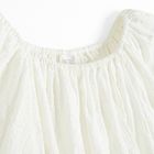 Cool Club, Bluzka dziewczęca z krótkim rękawem, crop top, biała