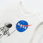 Cool Club, Body chłopięce z długim rękawem, białe, NASA