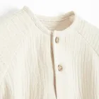 Cool Club, Body chłopięce z krótkim rękawem, muślinowe, beżowe