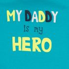 Cool Club, Body chłopięce z krótkim rękawem, slogany, My Daddy Is My Hero