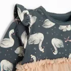 Cool Club, Body dziewczęce z długim rękawem, granatowo-różowe