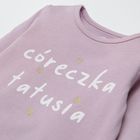 Cool Club, Body dziewczęce z długim rękawem, jasnofioletowe, Córeczka tatusia