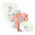 Cool Club, Body dziewczęce z długim rękawem, mix, Lilo i Stitch, zestaw, 4 szt.