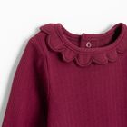 Cool Club, Body dziewczęce z długim rękawem, prążkowane, bordowe
