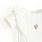 Cool Club, Body dziewczęce z krótkim rękawem, ażurowe, białe