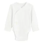 Cool Club, Body niemowlęce z długim rękawem, bawełna organiczna, białe, zestaw, 2 szt.