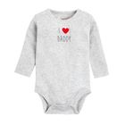 Cool Club, Body niemowlęce z długim rękawem, I love mommy, I love daddy, zestaw, 3 szt.