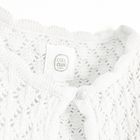 Cool Club, Bolerko dziewczęce, ażurowe, białe