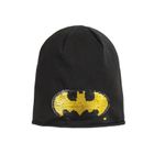 Cool Club, Czapka chłopięca, odwracane cekiny, czarna, Batman