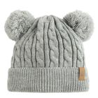 Cool Club, Czapka chłopięca z pomponami, szara