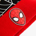 Cool Club, Czapka chłopięca z pomponem, czerwona, Spider-Man