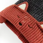 Cool Club, Czapka chłopięca z pomponem, wiązana, brązowa