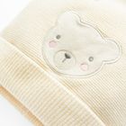 Cool Club, Czapka dziewczęca z pomponem, beżowa