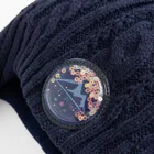 Cool Club, Czapka dziewczęca z pomponem, wiązana, granatowa