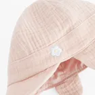 Cool Club, Czapka muślinowa dziewczęca, wiązana, różowa