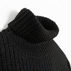 Cool Club, Golf dziewczęcy, prążkowany, czarny